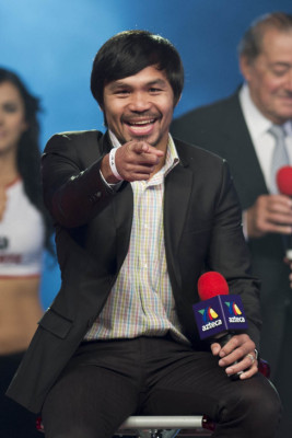 Imágenes de la gira de Márquez y Pacquiao en México