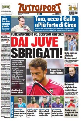 Principales portadas de los diarios deportivos del mundo