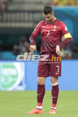Cristiano Ronaldo sólo pudo mostrar su nuevo look ante Estados Unidos
