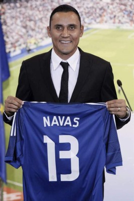 Keylor Navas fue presentado como portero del Real Madrid.
