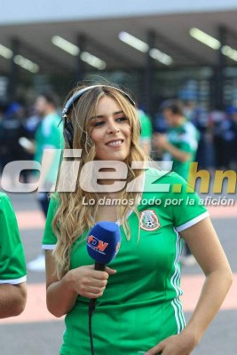 ¡Bellezas! Hasta actriz del Señor de los Cielos se fue al Azteca para el México-Honduras