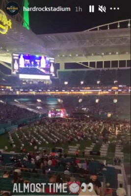Fotos: El show de J Balvin, el abrazo con el Canelo Álvarez y el invitado de lujo en el Hard Rock Stadium