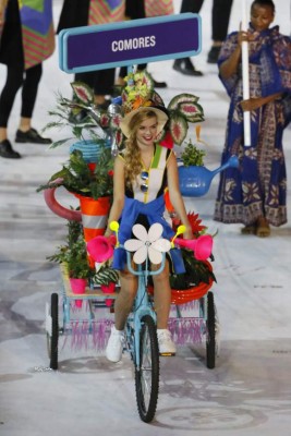 Fotos: Las encantadoras chicas que adornaron la inaguración de los Juegos Olímpicos de Río