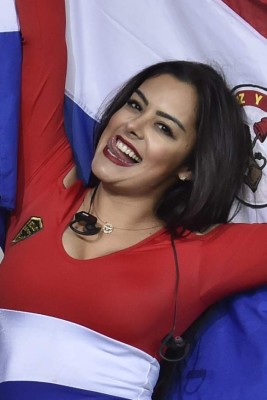 ¡HERMOSA! Larissa Riquelme se roba el show en el Argentina-Paraguay de la Copa América&nbsp;&nbsp;