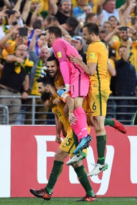 La otra cara de la moneda: Así festejó Australia el pase a Rusia 2018