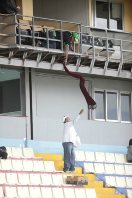 Ambiente en el partido Motagua-Marathón