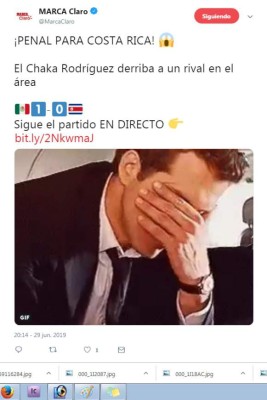 Los memes se burlan de México tras el penal inexistente a favor de Costa Rica