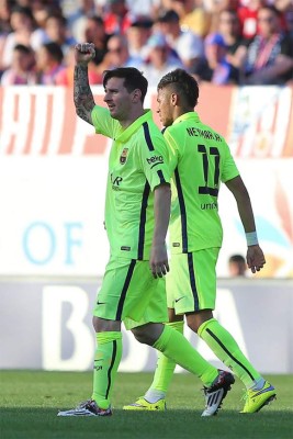 Barcelona campeón de la liga española tras vencer 1-0 a Atlético de Madrid