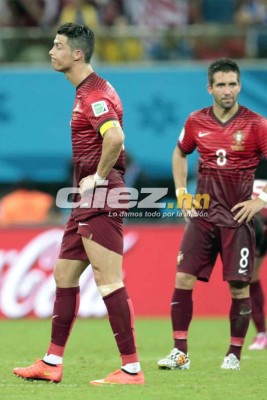 Cristiano Ronaldo sólo pudo mostrar su nuevo look ante Estados Unidos