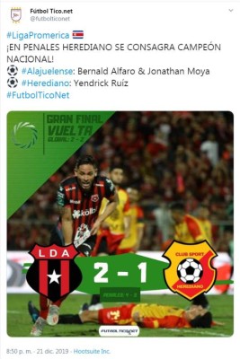Lo que dicen los medios tras el título de Herediano ante Alajuelense