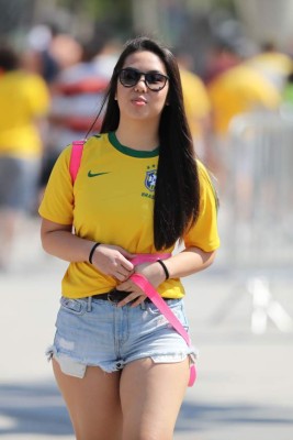 FOTOS: ¡Brasil también goleó en las gradas con las preciosas garotas!