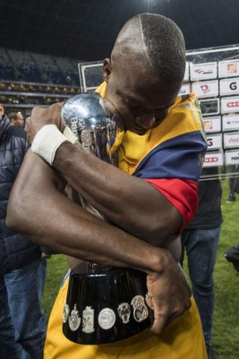 Celebración de Tigres tras ser campeón de la Liga Mx
