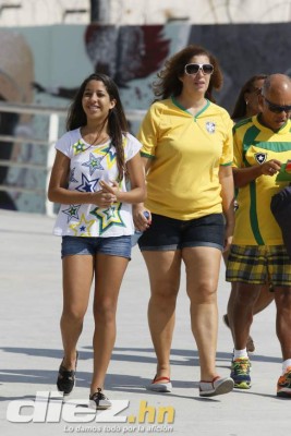 Así se vive el ambiente previo al juego Honduras vs Argelia
