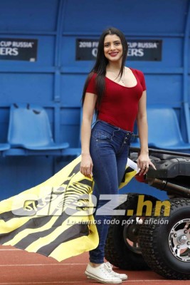 ¡ESPECTACULARES! Las bellezas que adornaron la final Real España - Motagua