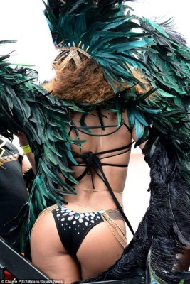 Lewis Hamilton y Rihanna disfrutaron en el carnaval de Barbados
