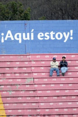 Ambiente en el partido Motagua-Marathón