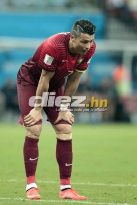 Cristiano Ronaldo sólo pudo mostrar su nuevo look ante Estados Unidos