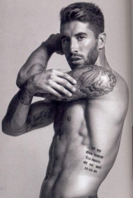 Los espectaculares tatuajes del capitán del Real Madrid, Sergio Ramos