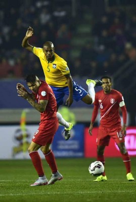 Brasil-Perú en imágenes