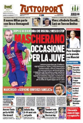 Portadas de los diarios deportivos más importantes