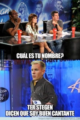 Ter Stegen, el protagonista de los memes de la jornada de Champions