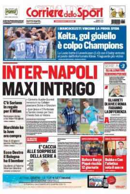 Principales portadas de los diarios deportivos del mundo