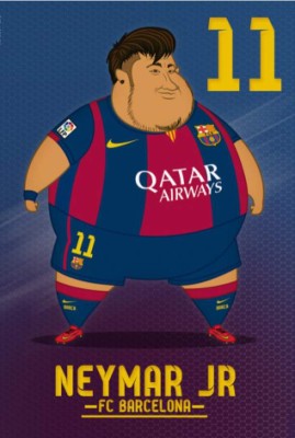 HUMOR: Así se verían los jugadores del Barcelona con sobrepeso