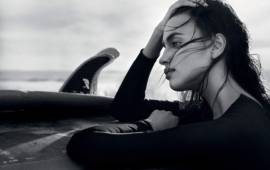 Irina ha hecho bastantes trabajos de fotografía, la última antes de retirarse por el embarazo fue para Vogue.