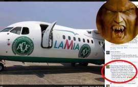 El mensaje que un aficionado había escrito en el muro de Facebook el Chapecoense.