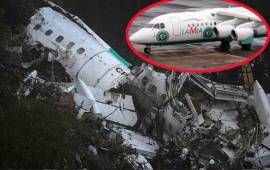 Autoridades de Colombia han brindado imágenes de como ha quedado el avión que trasladaba al club Chapecoense.