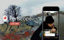 Periscope tendrá tranmisiones en vivo en 360 grados, algo que Facebook no tiene.