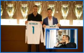 Ryan Reynolds y Josh Brolin estuvieron presentes en las instalaciones del Santiago Bernabéu.