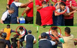 Un penoso incidente se dio en el Yankel Rosenthal en el medio tiempo de la semifinal entre el Marathón y Motagua.