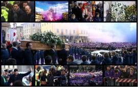 Desgarradoras las imágenes durante el funeral de Davide Astori. Totti, Buffón y otros jugadores italianos se hicieron presentes en el funeral.