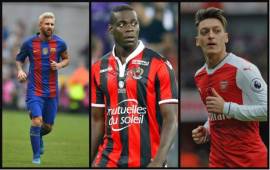 Messi, Balotelli y Ozil son algunos de los jugadores que se les acabará el contrato en junio del 2018.