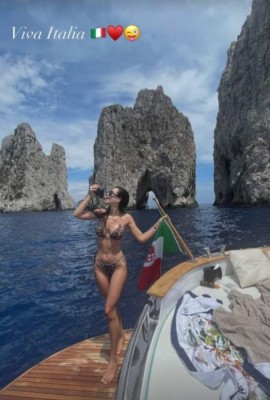 Sandra Garal, la infartante novia de Marco Asensio, deslumbra en sus vacaciones en Italia