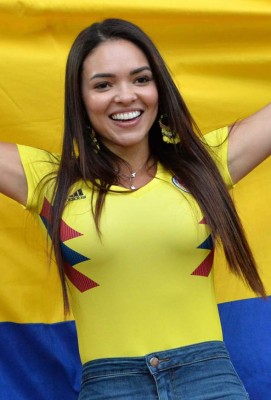 Hermosas colombianas se roban el show en los octavos ante Inglaterra