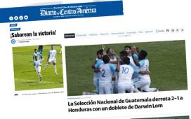 La Selección de Guatemala derrotó a Honduras en amistoso disputado en el Doroteo Guamuch Flores. Esto dicen algunos medios de aquel país.