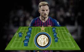 La Gazzetta dello Sport reveló este lunes que Ivan Rakitic se convertirá en jugador del Inter de Milán la siguiente temporada. Te compartimos como sería el 11 del equipo interista con la llegada del croata.
