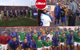 Varias de las leyendas del fútbol de Honduras juegan un partido amistoso ante México. FOTOS: Cortesía Jorge Hidalgo Cardona.