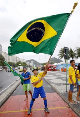La fiesta en las tribunas en la semifinal Brasil vs Alemania