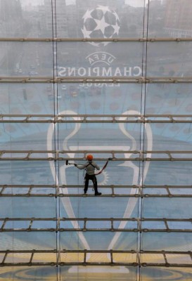 Kiev, lista para recibir la final de la Champions League entre Real Madrid y Liverpool