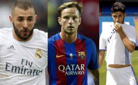 Tres jugadores del Real Madrid, Varane, Benzema y Asensio, se destacan en el mercado de contrataciones. Asimismo aparece Iván Rakitic en escena.