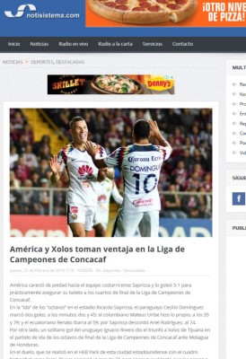 Prensa Mexicana: 'Ladraron los perros' y 'Xolos mordió al Motagua'