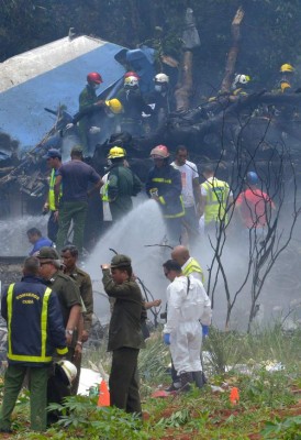 Las impactantes imágenes del accidente aéreo en La Habana, Cuba