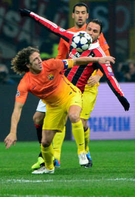 Milan venció 2-0 al Barcelona en un partido de la Champions League.