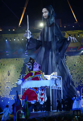 Gran ambiente inauguración de los Juegos Londres 2012.