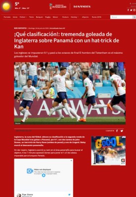 Así reaccionó la prensa mundial tras la paliza de Inglaterra sobre Panamá