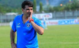 El técnico del Motagua, Diego Vázquez, considera valioso el punto sumado en Tocoa ante Real Sociedad. Foto Javier Rosales