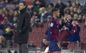 Neymar fue sustituido al minuto 66 del juego ante Elche y según prensa española se fue disgustado. Foto as.com